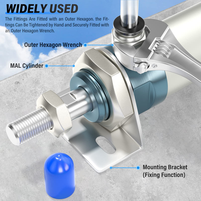 [Australia - AusPower] - TAILONZ PNEUMATIC Male Straight 5/16 Inch Tube OD x 3/8 Inch NPT Thread Push to Connect Fittings PC-5/16-N3 (Pack of 10) 5/16"OD x 3/8"NPT 
