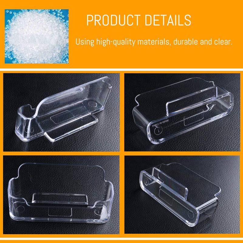 [Australia - AusPower] - DMFLY 16 Pack Business Card Holder for Desk, Acrylic Business Card Holder Clear Plastic Business Card Stand Desktop Business Card Holders for Exhibition, Home & Office, Fits 30-50 Business Cards 