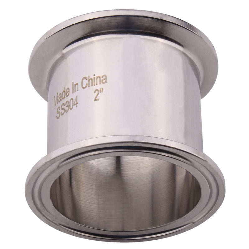 [Australia - AusPower] - DERNORD Sanitary Spool Tube with Clamp Ends,Stainless Steel 304 Seamless Round Tubing with 2 inch Tri Clamp 64MM Ferrule Flange (Tube Length: 2 Inch / 51MM) Tube Length: 2 Inch / 51MM 