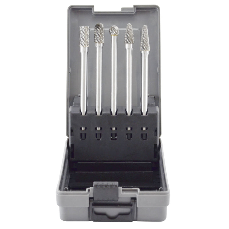 [Australia - AusPower] - Astro 2185 Long Double Cut Carbide Burr Set, 5-Piece 