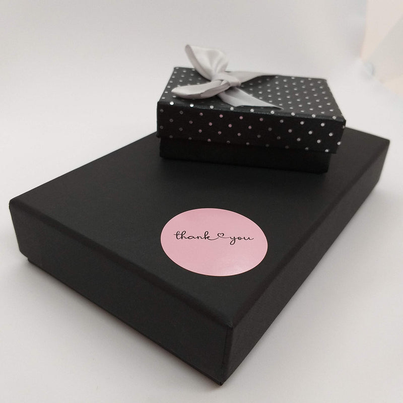 [Australia - AusPower] - Thank You Stickers | 1.5 inches 1000 Pink Stickers | Dispenser Box | Unique Desing Thank You Stickers Roll | Great for Thank You Cards, Wedding Favors, Birthday, Baby Shower, Mailing Bags 