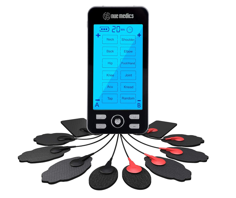 [Australia - AusPower] - Tens Unit Muscle Stimulator Rechargeable Tens EMS Device Machine with Constant Mode Electronic Pulse Massager for Pain Relief [Newest Model] with Snap On Case 