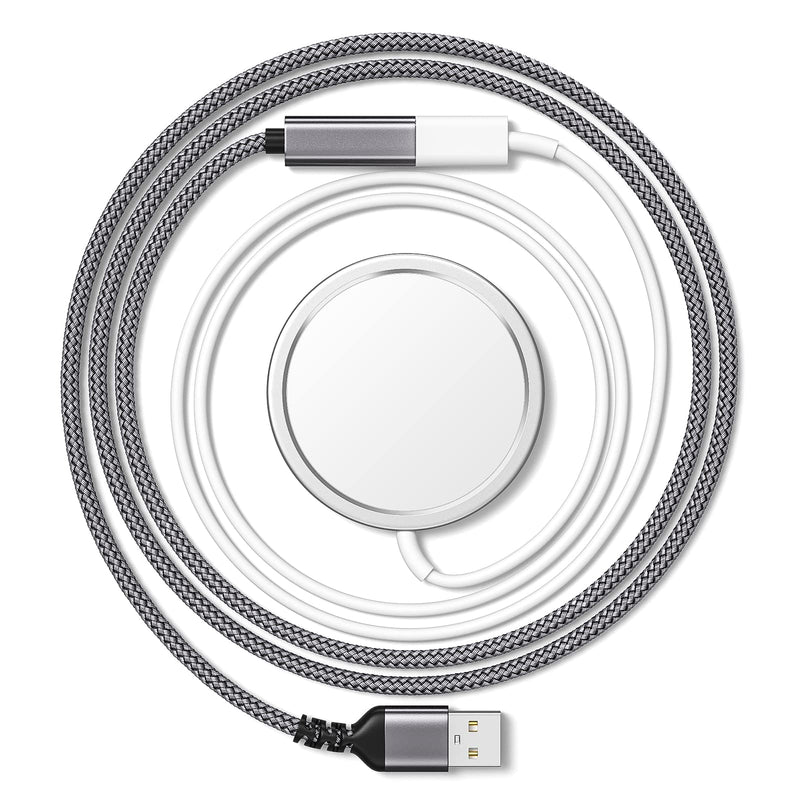 [Australia - AusPower] - Auleegei Type C Female to USB Male Adapter Extension Cable Compatible with Magsafe iPhone iPad Charger [Nylon Braided+Aluminum Shell] [Extension Cord] [3.3ft] 