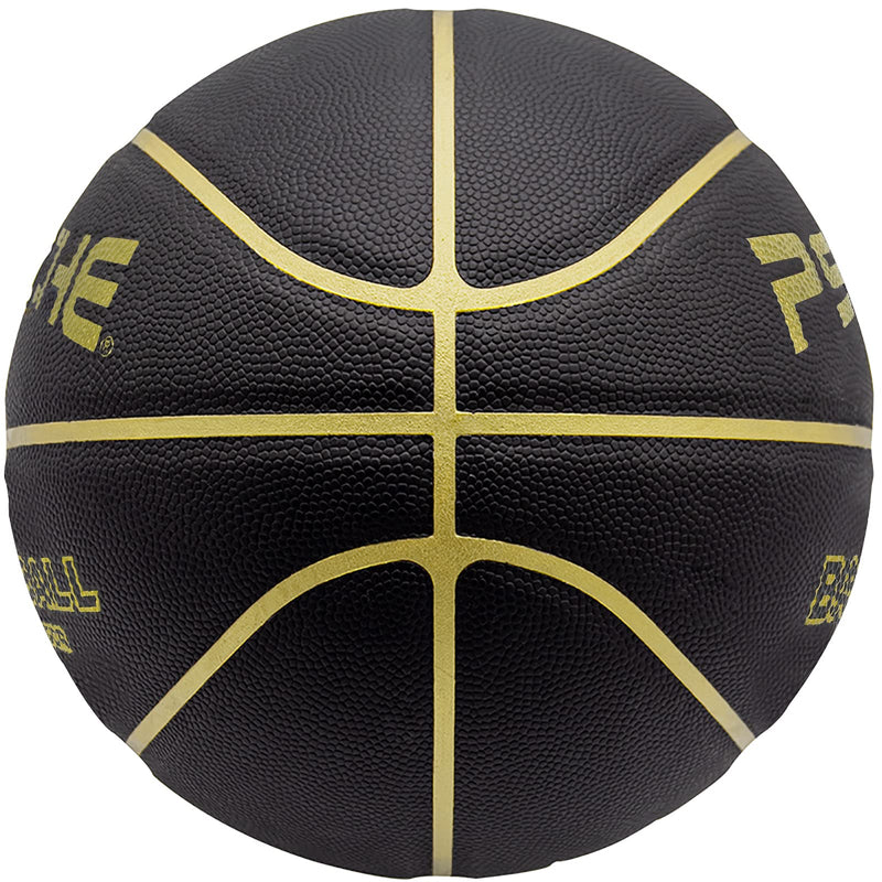 [Australia - AusPower] - Wisdom Leaves Rubber Basketball(27.5") Size 5 for Kids/Youth,(29.5'') Size 7 Basketball for Adults Elders Outdoor Indoor Pool Play Games Black 