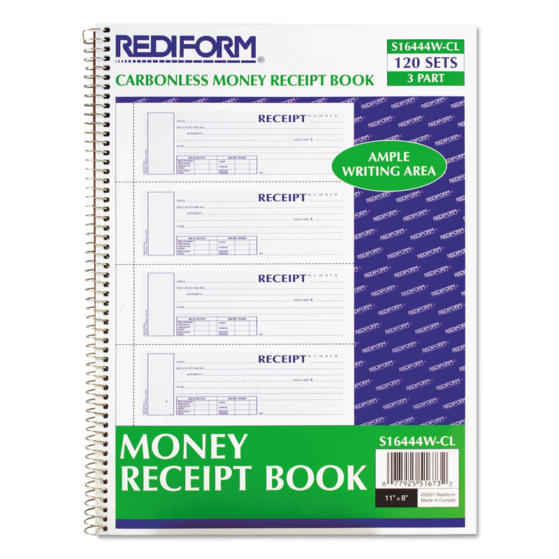 [Australia - AusPower] - REDS16444WCL - Rediform 3-Part Wirebound Money Receipt Book 