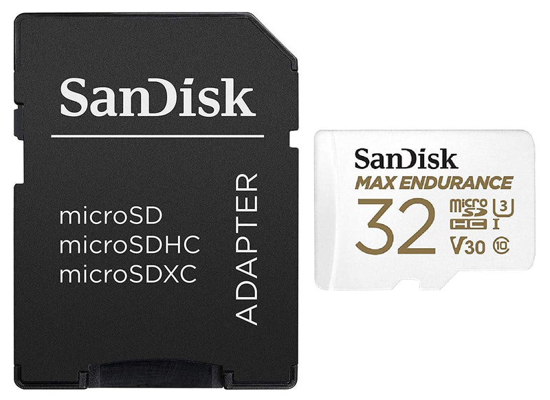 [Australia - AusPower] - SanDisk MAX Endurance 32GB TF Card MicroSDHC (2 Pack) Memory Card for Dash Cams & Home Security System Video Cameras (SDSQQVR-032G-GN6IA) Bundle with (1) Everything But Stromboli MicroSD Card Reader 