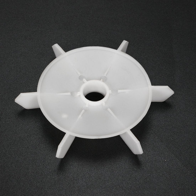 [Australia - AusPower] - uxcell Motor Fan Blade 140mmx16mm D Shape Bore White Engineering Plastic with 6 Vanes 