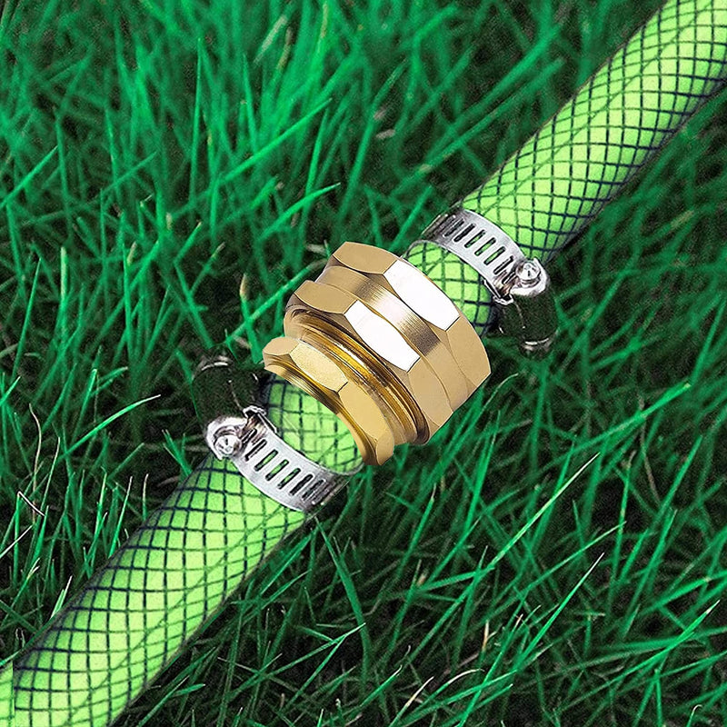 [Australia - AusPower] - Hourleey Garden Hose Repair Connector with Clamps, Fit for 3/4" or 5/8" Garden Hose Fitting, 4 Set 4-Set 