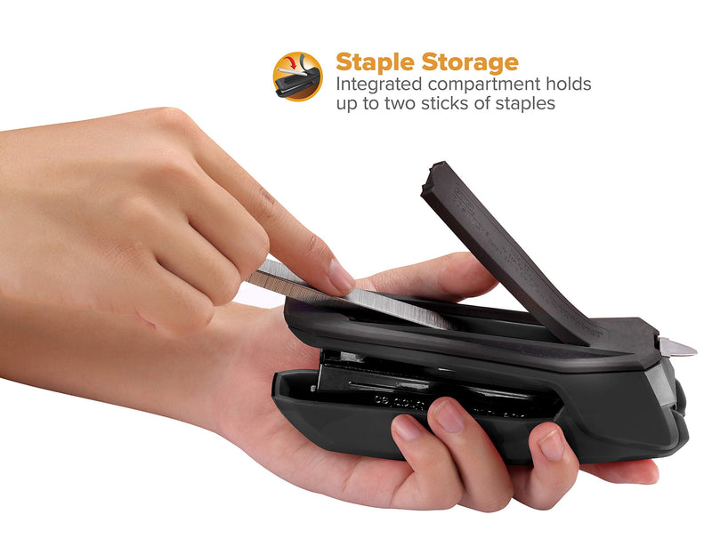 [Australia - AusPower] - Bostitch Ascend 3 in 1 Stapler with Integrated Remover & Staple Storage Black 