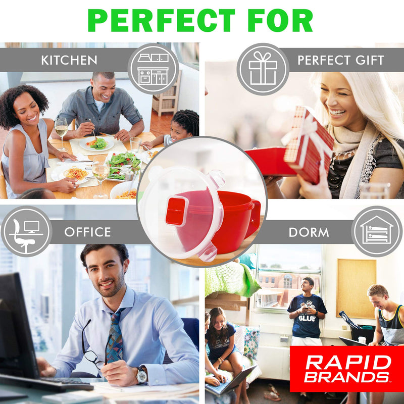 [Australia - AusPower] - Rapid Soup Mug | Microwave Soup & Noodles in Minutes | Perfect for Dorm, Small Kitchen, or Office | Dishwasher-Safe, Microwaveable, & BPA-Free 