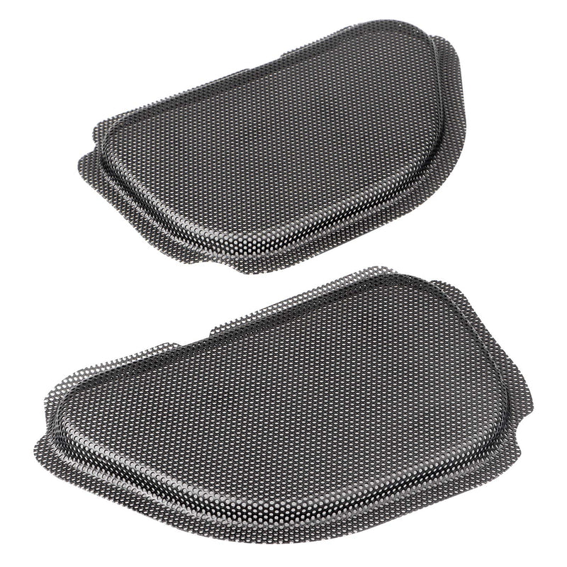 [Australia - AusPower] - XMMT Black Metal Fairing Mesh Front Speaker Grills Cover Trim Replacement For Harley Road Glide FLTR 1998-2013 