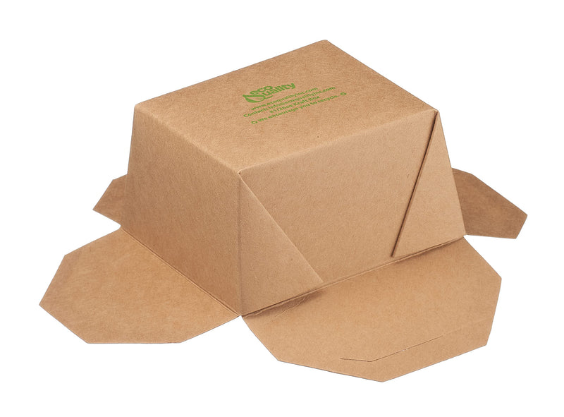 [Australia - AusPower] - Take Out Food Containers 26 oz Kraft Brown Paper Take Out Boxes Microwaveable Leak and Grease Resistant Food Containers - To Go Containers for Restaurant, Catering, Food Truck - Recyclable Lunch Box #1 by EcoQuality (25) 25 