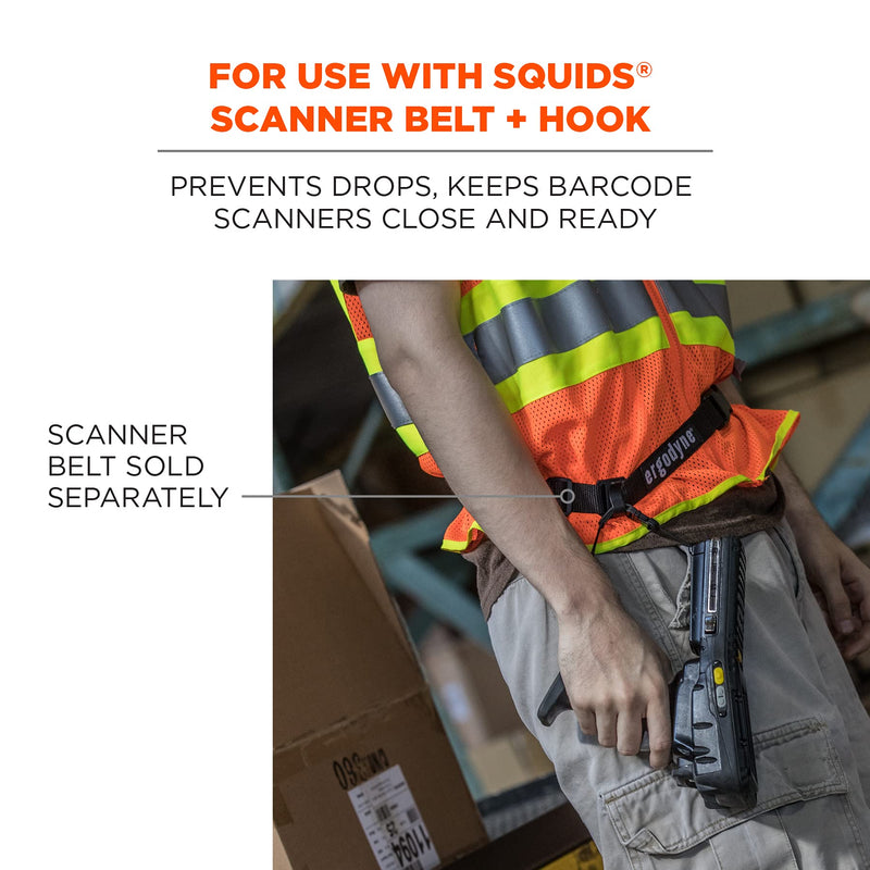 [Australia - AusPower] - Ergodyne Squids 3136 Barcode Scanner Adaptor Straps, Carrying Strap for Bar Code Scanners, 10- Pack, Black 