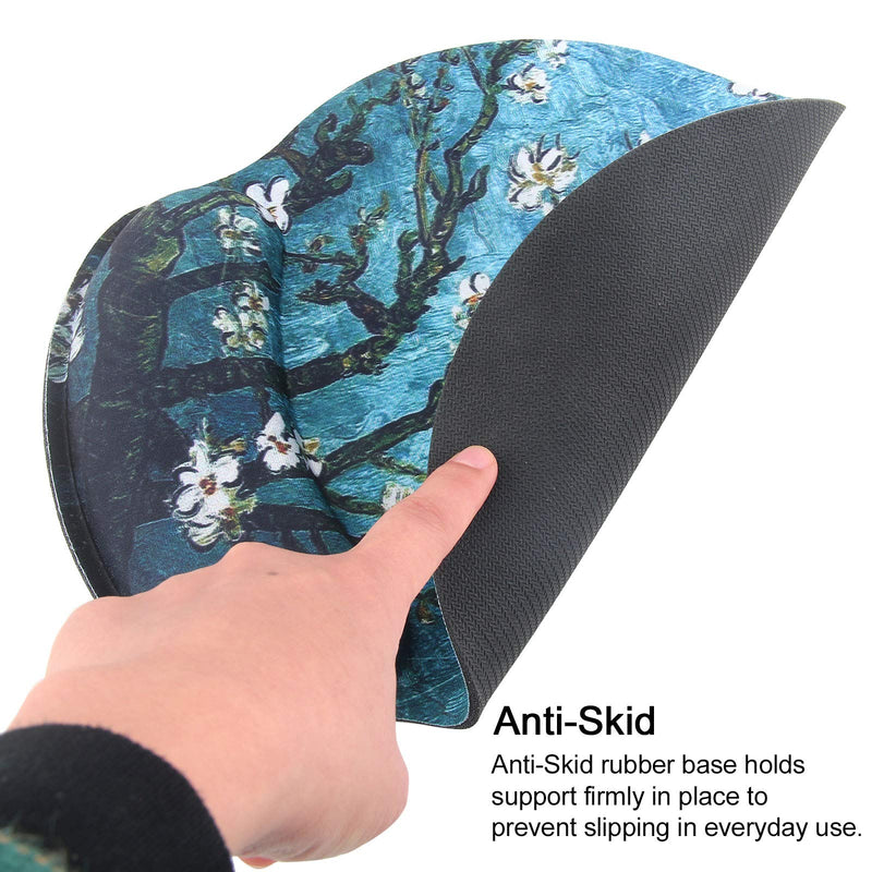 [Australia - AusPower] - Mouse Pads for Computers Van Gogh Ergonomic Memory Foam Nonslip Wrist Support-Lightweight Rest Mousepad for Office,Gaming,Computer, Laptop & Mac,Pain Relief,at Home Or Work 