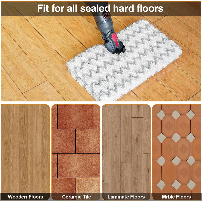 [Australia - AusPower] - Jirmory 6 Pack Steam Mop Replacement Pads Compatible with Shark Steam Pocket Mop S3501 S3550 S3601 S3801 S3901 SE450 S3601D S3901D, Scrub Microfiber Replacement Pads Refills Reusable 
