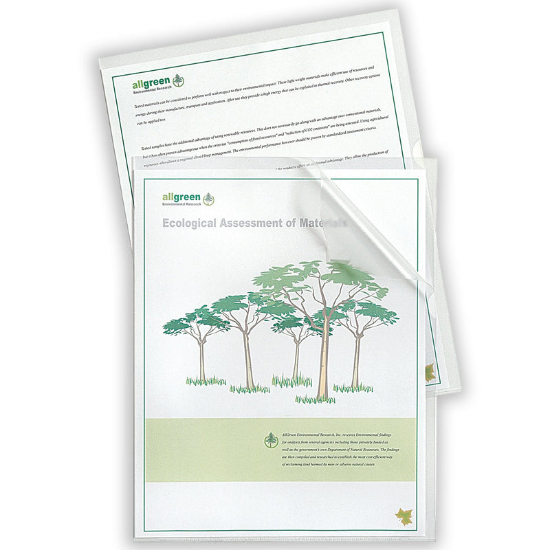 [Australia - AusPower] - C-Line Biodegradable Poly Project Folders, Reduced Glare, Clear, 8.5 x 11 Inches, 25 per Box (62627) 