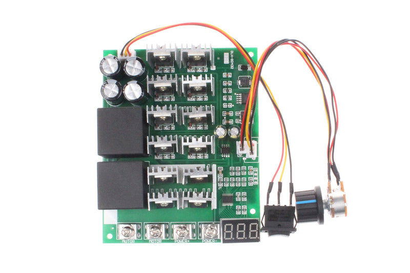 [Australia - AusPower] - NOYITO PWM Motor Speed Controller 60A DC 10V-55V 12V 24V 36V 48V Digital Display 100A Max Brush DC Motor Controller - Third gear Forward Reverse Stop 