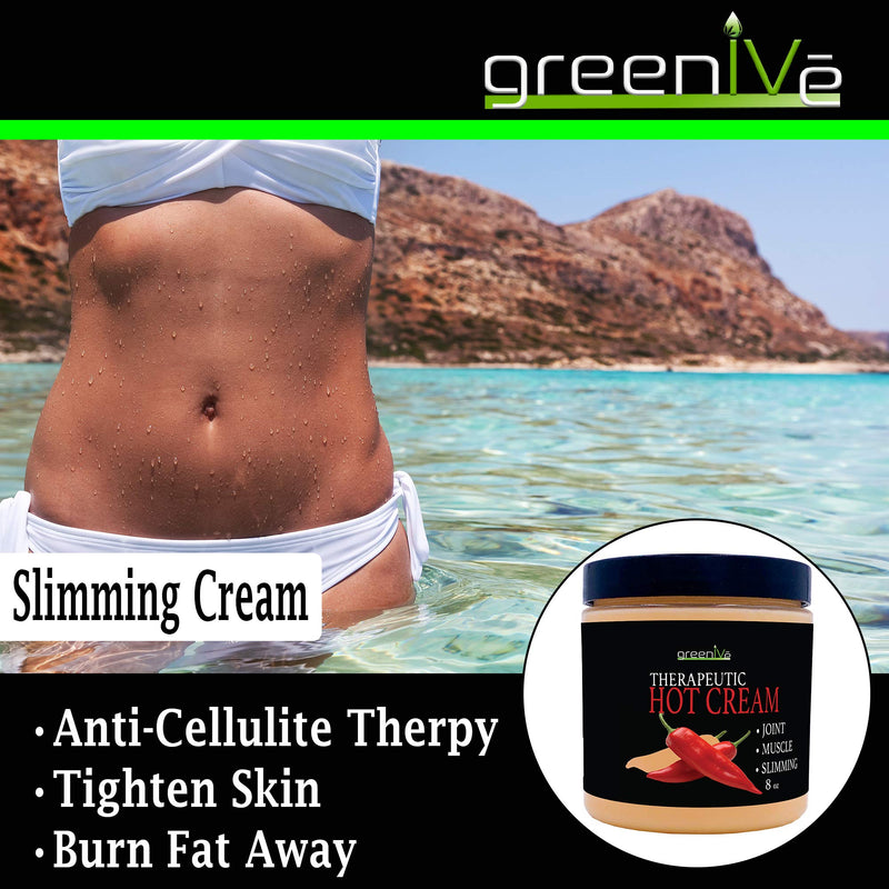 [Australia - AusPower] - GreenIVe - Hot Cream - Soothing Massage Lotion Cream - Hot & Cold Sensation (16 Ounce Jar) 1 Pound (Pack of 1) 