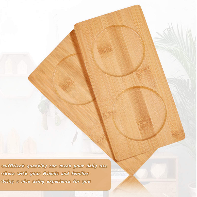 [Australia - AusPower] - GORGECRAFT Salt and Pepper Mill Tray Wood Pepper Grinding Trays Bamboo Condiment Tea Serving Tray for Home Kitchen Coffee Bar 