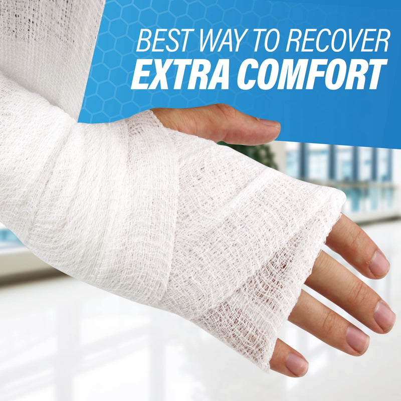 [Australia - AusPower] - Cotton Gauze Roll-100% Crinkle Weave Cotton -6 ply-STERILE -Extra Absorbency - Medical Gauze Bandage -6 Rolls –4.5 Inches X 4 Yard - Latex Free -Each roll Individual Wrapped-Hospital Grade Quality 