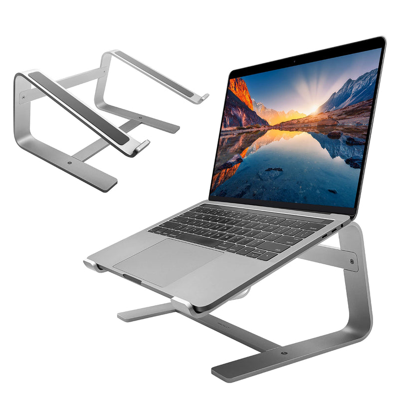 [Australia - AusPower] - Macally Slim Wired Keyboard and an Ergonomic Laptop Stand, Relieve Pressure Off Your Body 