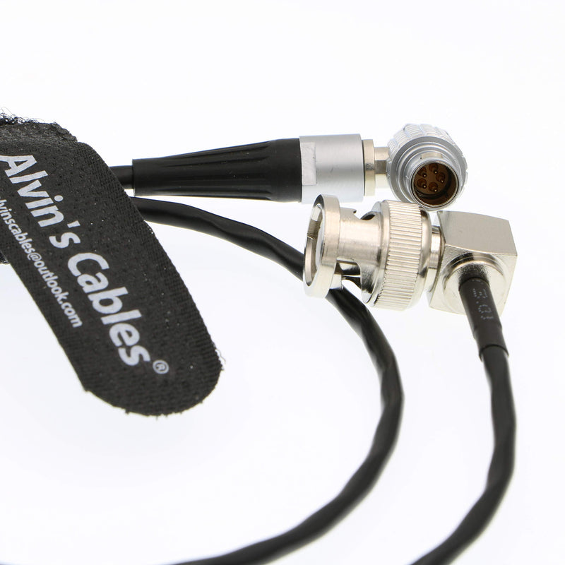 [Australia - AusPower] - Alvin’s Cables BNC to 5 Pin Timecode in Cable for ARRI Alexa Camera Sound Devices 50CM|19.7Inches BNC to 5 Pin Male Right Angle to Right Angle 50CM 