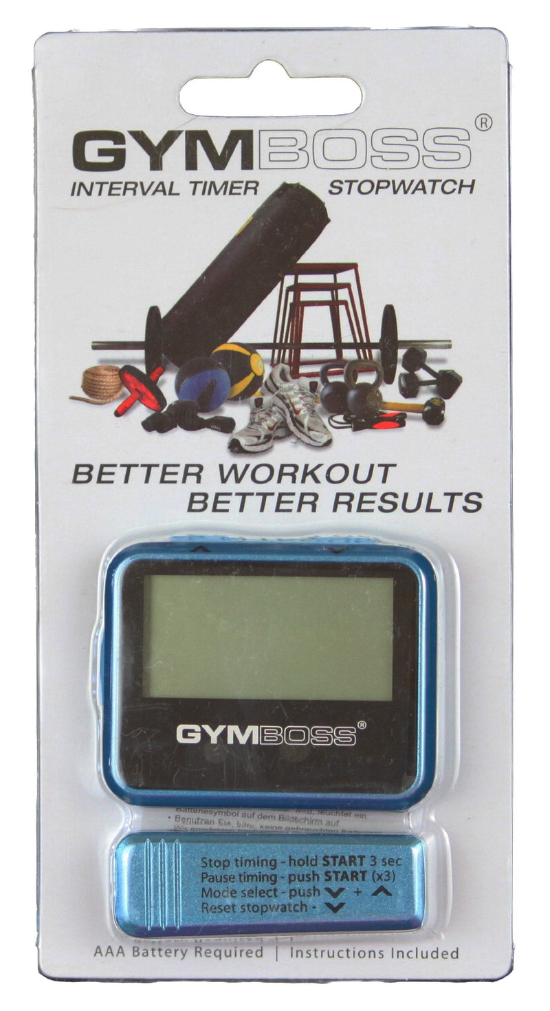[Australia - AusPower] - Gymboss Interval Timer and Stopwatch - Teal / Blue Metallic Gloss 