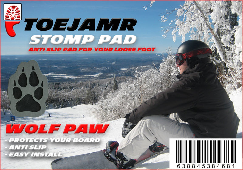 [Australia - AusPower] - Toejamr Snowboard Stomp Pad - Wolf Paw - Gray 