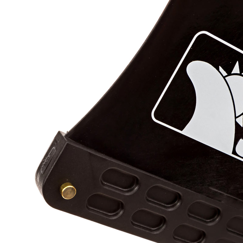 [Australia - AusPower] - Santa Barbara Surfing SBS - 9" Longboard & SUP Single Fin - Center Fin for Surfboards & Paddleboards Black 