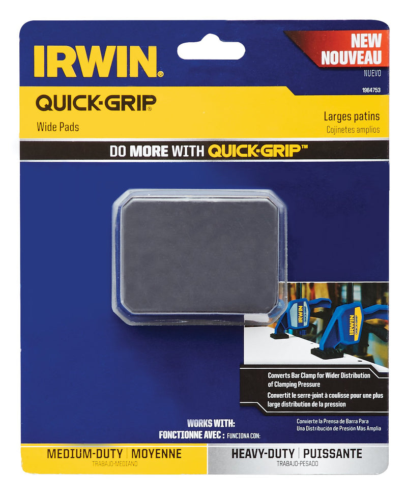 [Australia - AusPower] - IRWINQUICK-GRIPWide Clamp Replacement Pads for Medium-Duty and Heavy-Duty Clamps, Set of 2, 1964753 