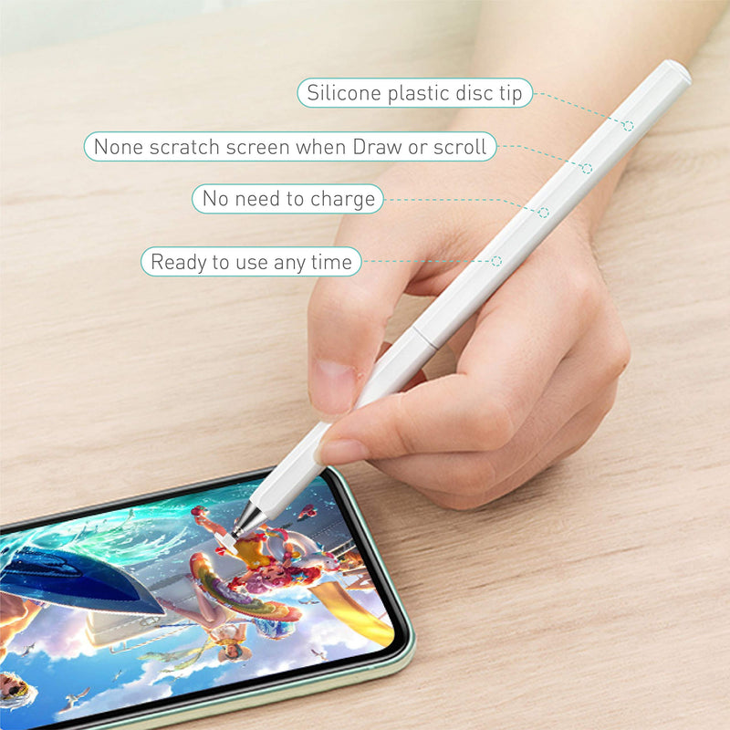 [Australia - AusPower] - Stylus Pens for Touch Screens, Universal High Sensitive & Precision Capacitive Disc Tip Touch Screen Pen Stylus for iPhone/iPad/Pro/Samsung/Galaxy/Tablet/Kindle/iWatch Black 