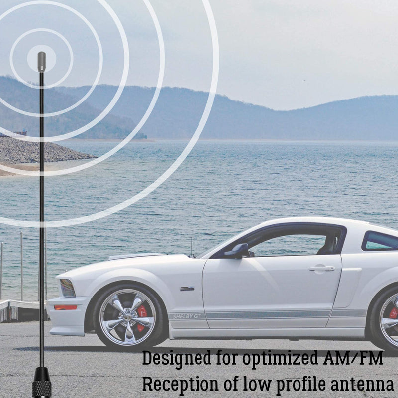 [Australia - AusPower] - KSaAuto Antenna Compatible with 1979-2009 Ford Mustang GT V6 | 8 Inches Premium Metal Antenna Mast Replacement | Designed for Optimized FM/AM Radio Reception 