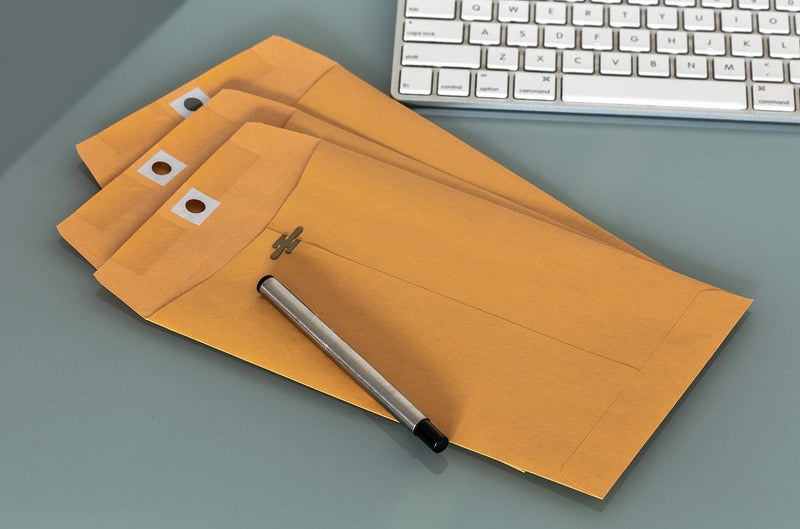 [Australia - AusPower] - Clasp Envelopes – 6x9 Inch Brown Kraft Catalog Envelopes - 30 Pack - With Clasp Closure & Gummed Seal – 28lb Heavyweight Paper Envelopes for Home, Office, Business, Legal or School. 