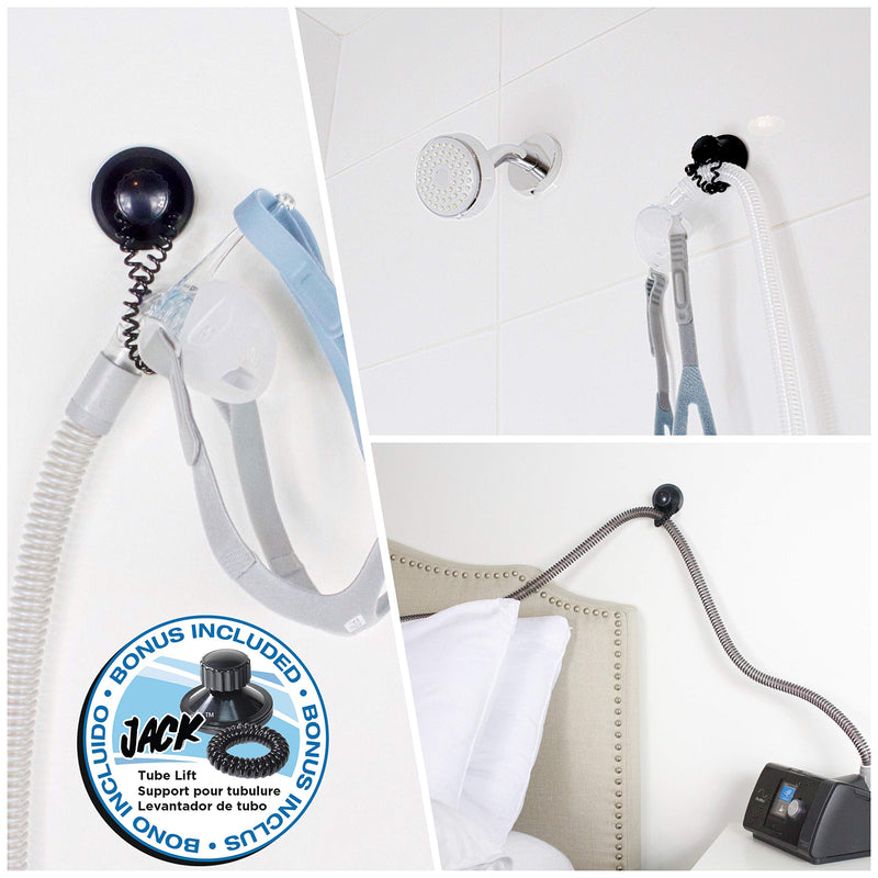 [Australia - AusPower] - CPAPology Flex CPAP Tube Support | CPAP Hose Holder Swivels for More Mobility | Includes Storage Pouch & Bonus Jack Mask & Tube Lift 