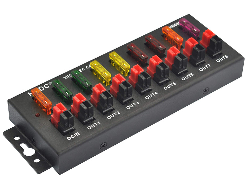 [Australia - AusPower] - HCDC 1 in 8 Out 40Amp Connector Power Splitter Distributor Source Strip Module 