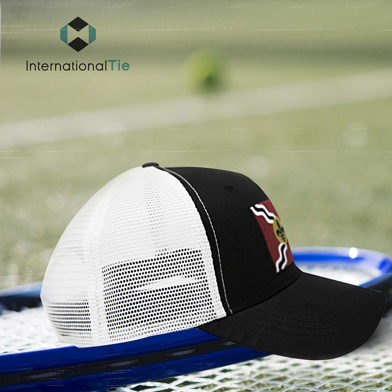 [Australia - AusPower] - International Tie Premium Flag Themed Hat – Adjustable One Size Snapback Cap - Embroidered Patch - Mesh Back St Louis 