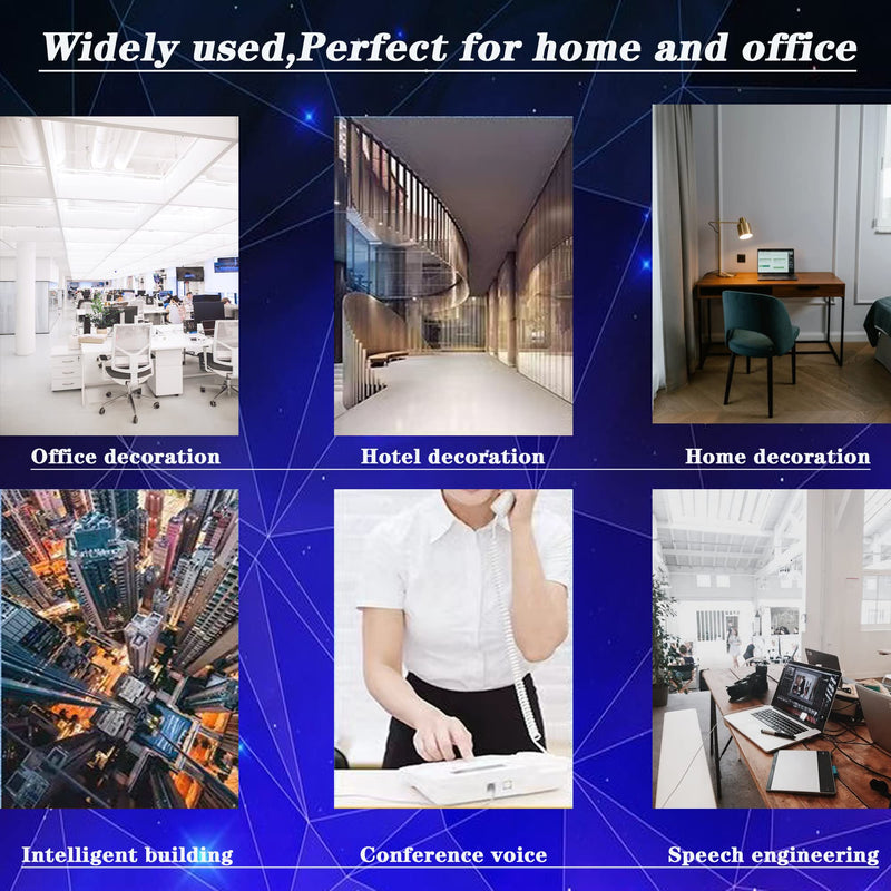 [Australia - AusPower] - RJ9 4P4C Telephone Cord,Telephone Cord Detangler, 2Pack 8Ft Uncoiled / 1.4Ft Coiled Telephone Handset Cord with 2 Pack 360 Degree Rotating Landline Cable Detangler Swivel Cord Untangler 