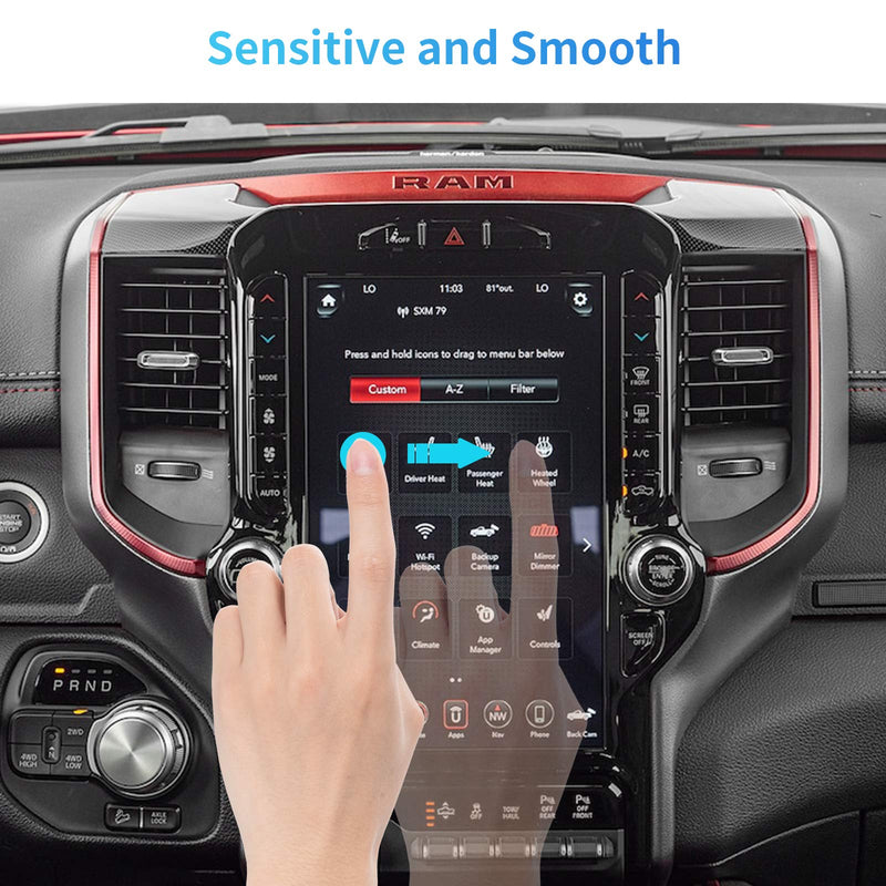 [Australia - AusPower] - Carwiner Compatible with Dodge Ram Matte Screen Protector 12 Inch 2019 2020 2021 1500 2500 3500 Anti Glare Fingerprint Navigation Protection Tempered Glass Accessories (matte) 