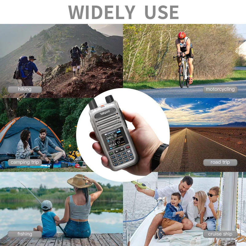 [Australia - AusPower] - Talkpod A36Plus GMRS Radio HAM Walkie Talkie 512 Channel, 5W Output, AM AIR VHF UHF 7-Band Receive (Crystal) 