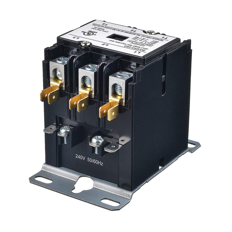 [Australia - AusPower] - BOJACK 3 Poles FLA 40 Amp Coil 240 VAC Air Conditioner Condenser Compressor Contactor AC Definite Purpose Contactor (Pack of 1 Pcs) 