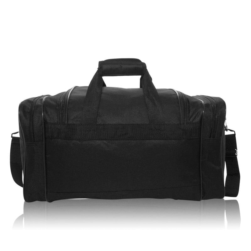 [Australia - AusPower] - DALIX 17" Blank Duffle Bag Duffel Bag Travel Size Sports Durable Gym Bag Black 