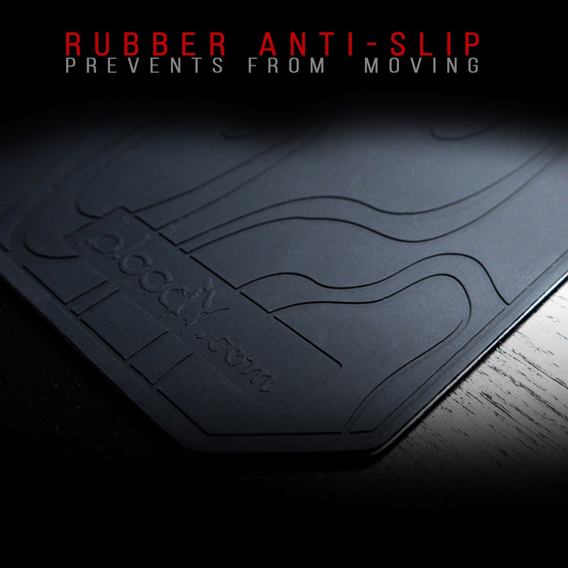 [Australia - AusPower] - Bloody Gaming RGB LED Gaming Mouse Pad Soft Cloth Surface – Low Friction Surface Ideal for Accuracy, Speed & Control - 10 RGB LED Zones - Waterproof - Non-Slip Rubber Base - Medium 14" X 10" - MP-60R 