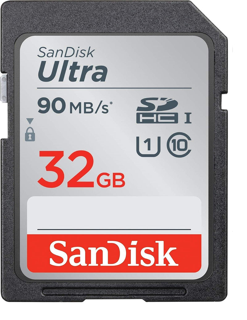 [Australia - AusPower] - SanDisk 32GB SD Ultra SDHC Memory Card Sony Cybershot Black/Silver 20.1 MP, Sony DSCW800 Digital Camera (SDSDUNR-032G-GN6IN) Bundle with Everything But Stromboli Memory Card Reader 