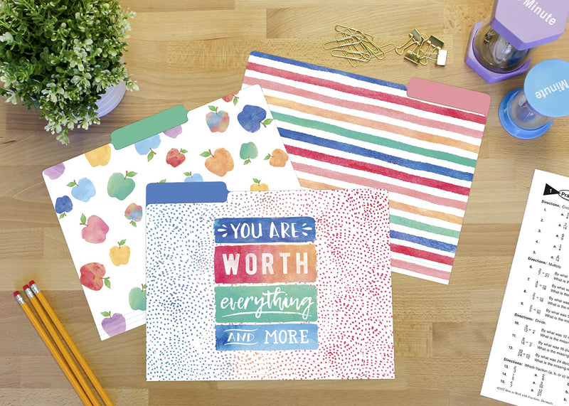 [Australia - AusPower] - Teacher Created Resources Watercolor File Folders (TCR8541) 