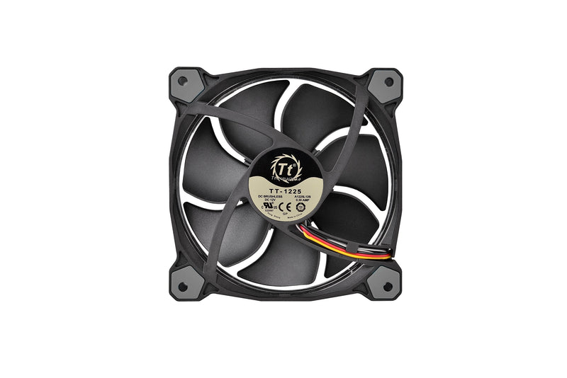 [Australia - AusPower] - Thermaltake Riing 12 High Static Pressure Circular Ring White LED Case/Radiator Fan with Anti-Vibration Mounting System Triple Pack Cooling CL-F055-PL12WT-A 120mm 