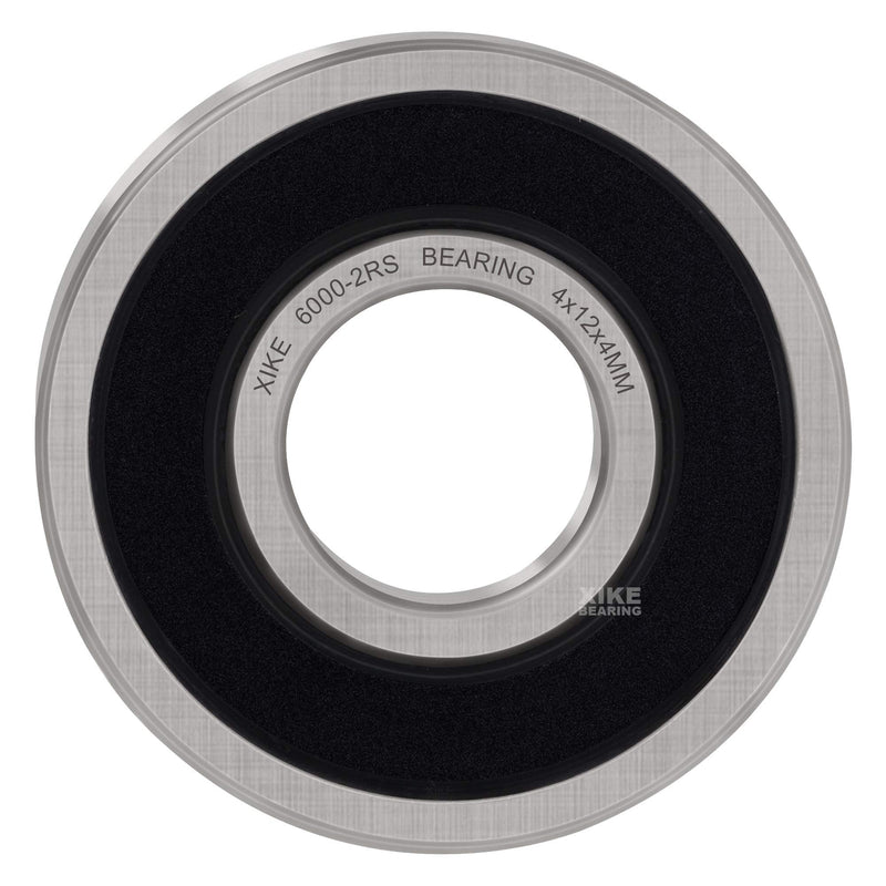 [Australia - AusPower] - XiKe 10 Pcs 6000-2RS Double Rubber Seal Bearings 10x26x8mm, Pre-Lubricated and Stable Performance and Cost Effective, Deep Groove Ball Bearings. 6000-2RS Size 10x26x8mm 