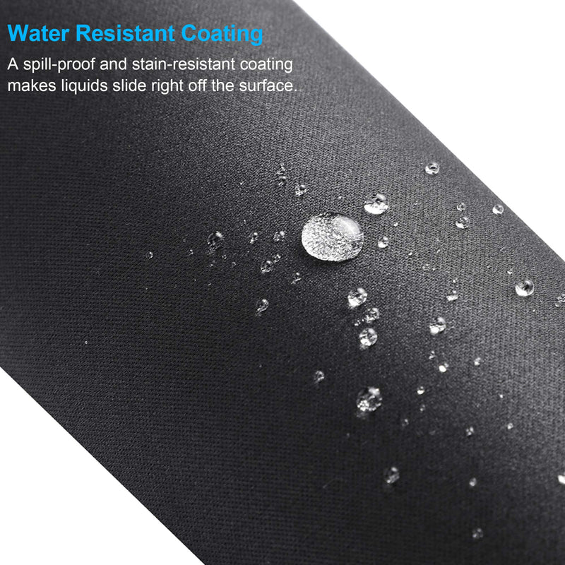 [Australia - AusPower] - MROCO Mouse Pad 3 Pack [30% Larger] with Non-Slip Rubber Base, Premium-Textured & Waterproof Mousepads Bulk with Stitched Edges, Mouse Pads for Computers, Laptop, PC, Office & Home, 8.5 x 11 in, Black 