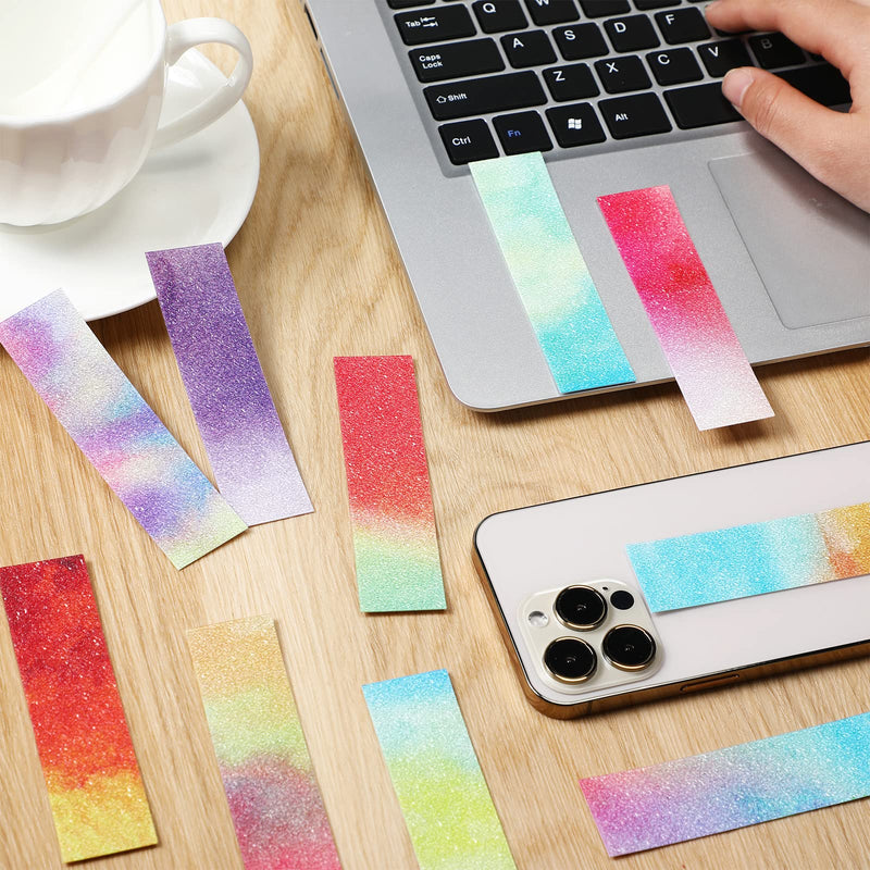 [Australia - AusPower] - 84 Pcs Sensory Stickers Calm Stickers for Anxiety Textured Sensory Adhesive Strips Anxiety Strips Adhesive Tape Strips Tactile Rough Sensory Strips for Adult Teens Office Fidget Stress Relief Desk Toy 