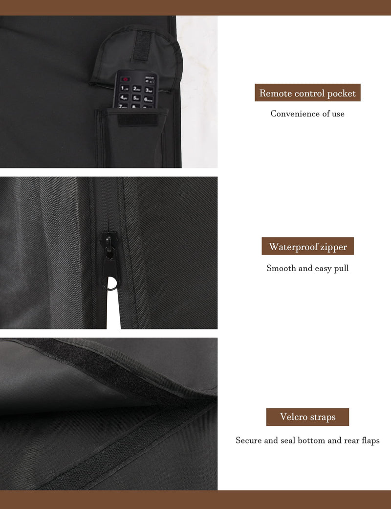 [Australia - AusPower] - iBirdie Outdoor Waterproof and Weatherproof TV Cover with Zipper flap for 28 to 32 inch Outside Flat Screen TV - 600D Fabric Protector Size 29''W x 19''H x 5.5''D for 28'' - 32'' LCD LED 28-32 inches Black 