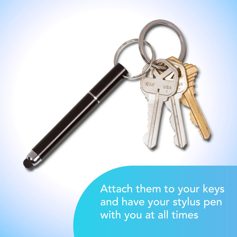 [Australia - AusPower] - Stylus Pen Keychain (3 Pack) - No Touch, 2-in-1 Accessory - Mini Stylus Keychain Pen - 3 Pack 